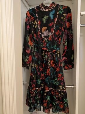 Porter Teen Girls Floral Butterfly Midi Dress Size 20